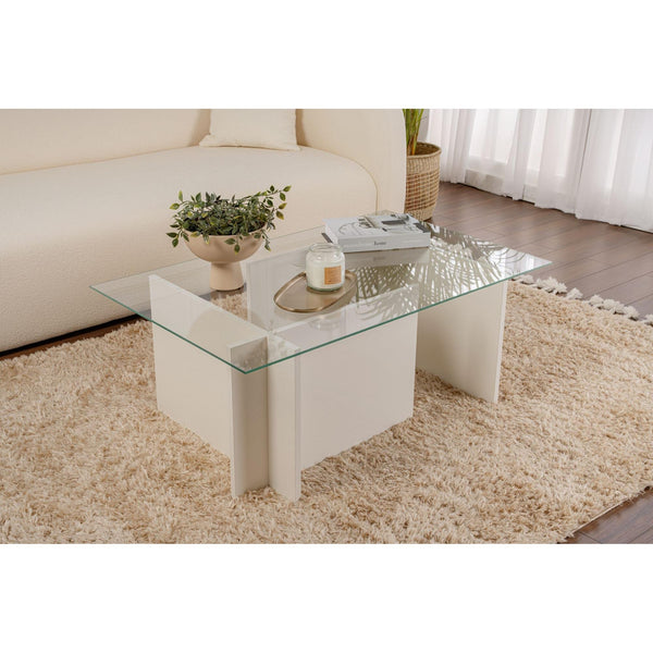 Stolić za kavu Vetrino - Wooden White-Vasdom.hr