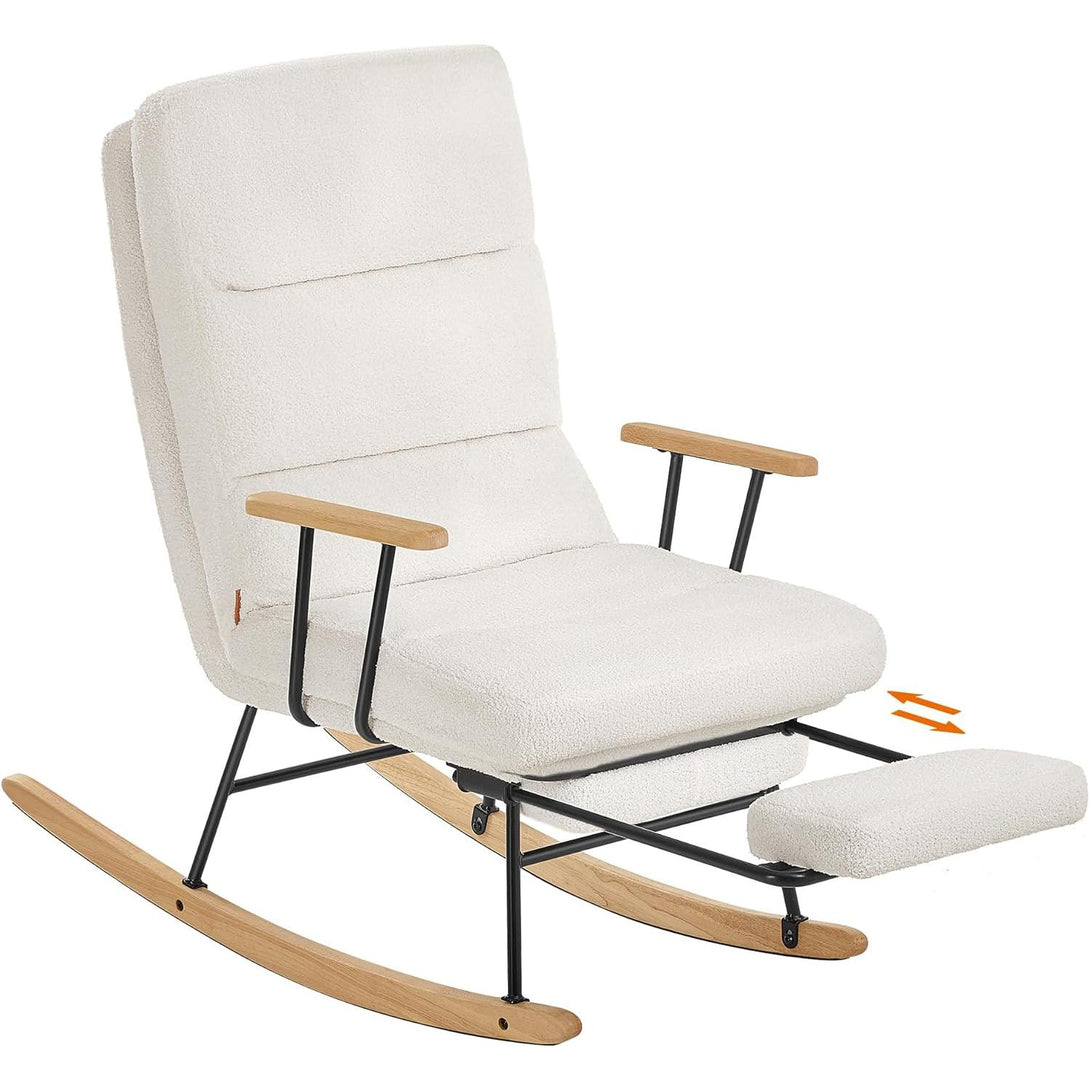 Stolica za ljuljanje nosivost do 160 kg, 97 × 67 × 100 cm, bijela | VASHOME-Vasdom.hr