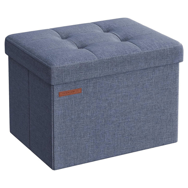 Tabure s prostorom za pohranu, 31 x 41 x 31 cm, svijetlo plavi | SONGMICS-Vasdom.hr