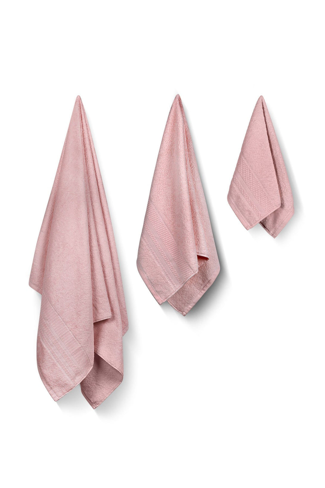 Törölköző Postavi (3 kom) Piramit - Dusty Rose-Vasdom.hr