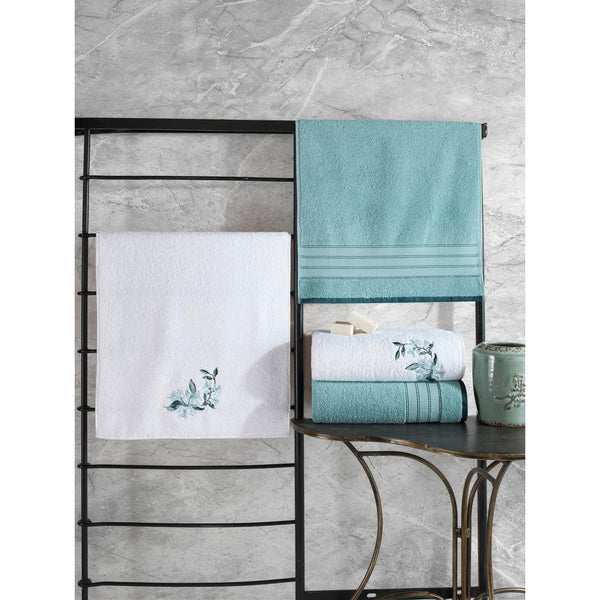 Törölköző Postavi (4 kom) Hamam Setı Colorful - Mint, Bijela-Vasdom.hr