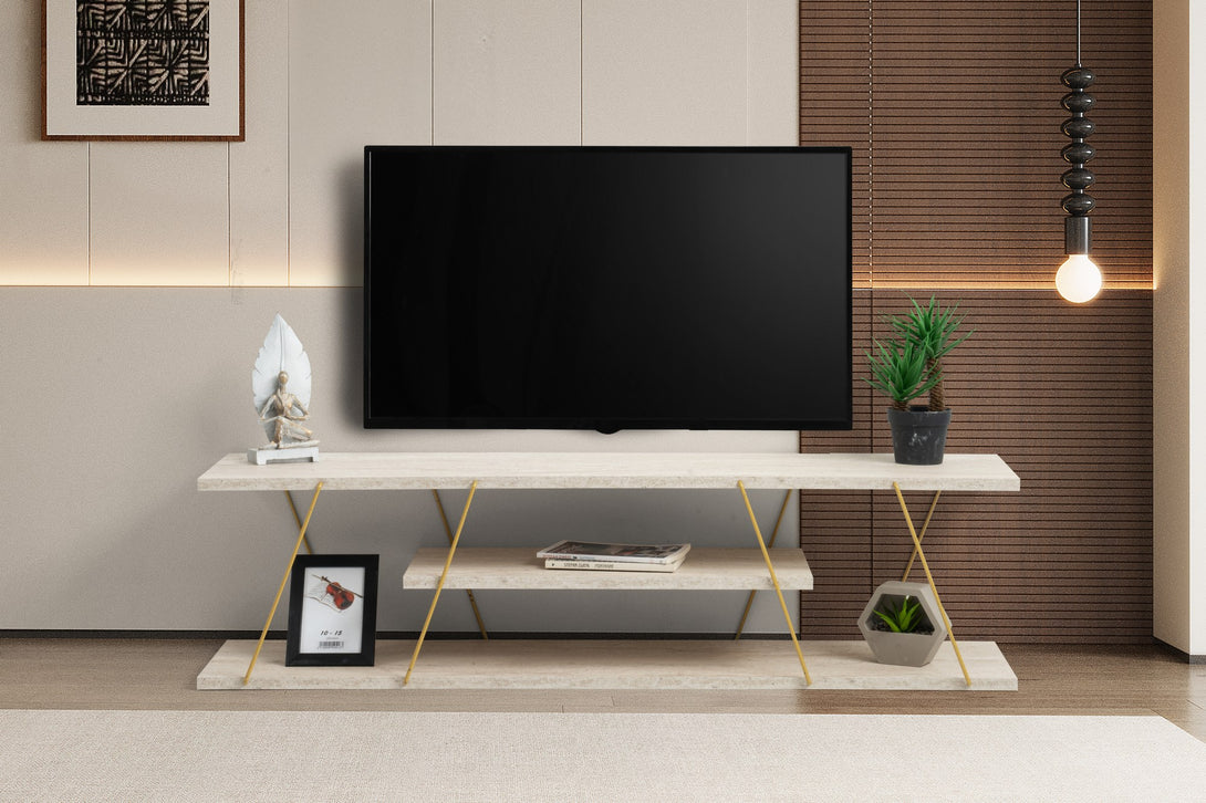 TV ormarić Canaz - Gold, Travertine-Vasdom.hr