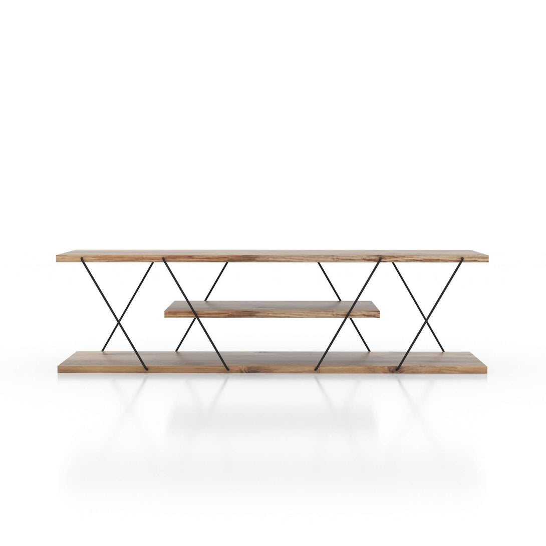 TV ormarić Canaz v2 - Black, Walnut-Vasdom.hr
