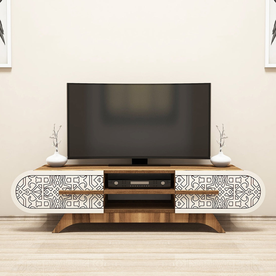 TV ormarić Defne - Walnut Cream-Vasdom.hr
