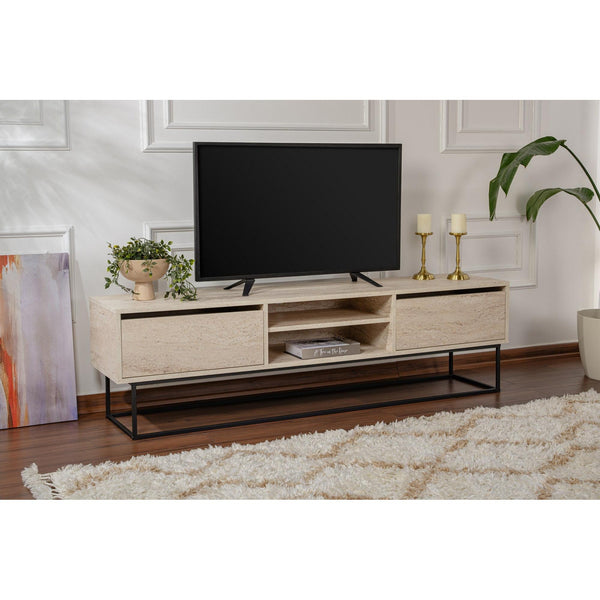 TV ormarić Escape 180 -Black, Travertine-Vasdom.hr