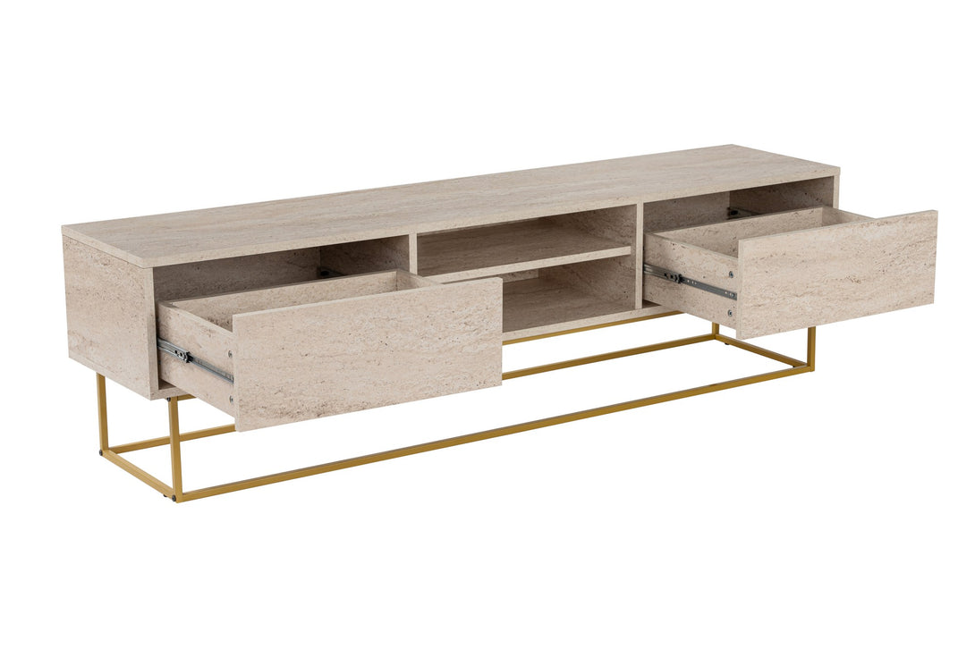 TV ormarić Escape 180 - Gold, Travertine-Vasdom.hr