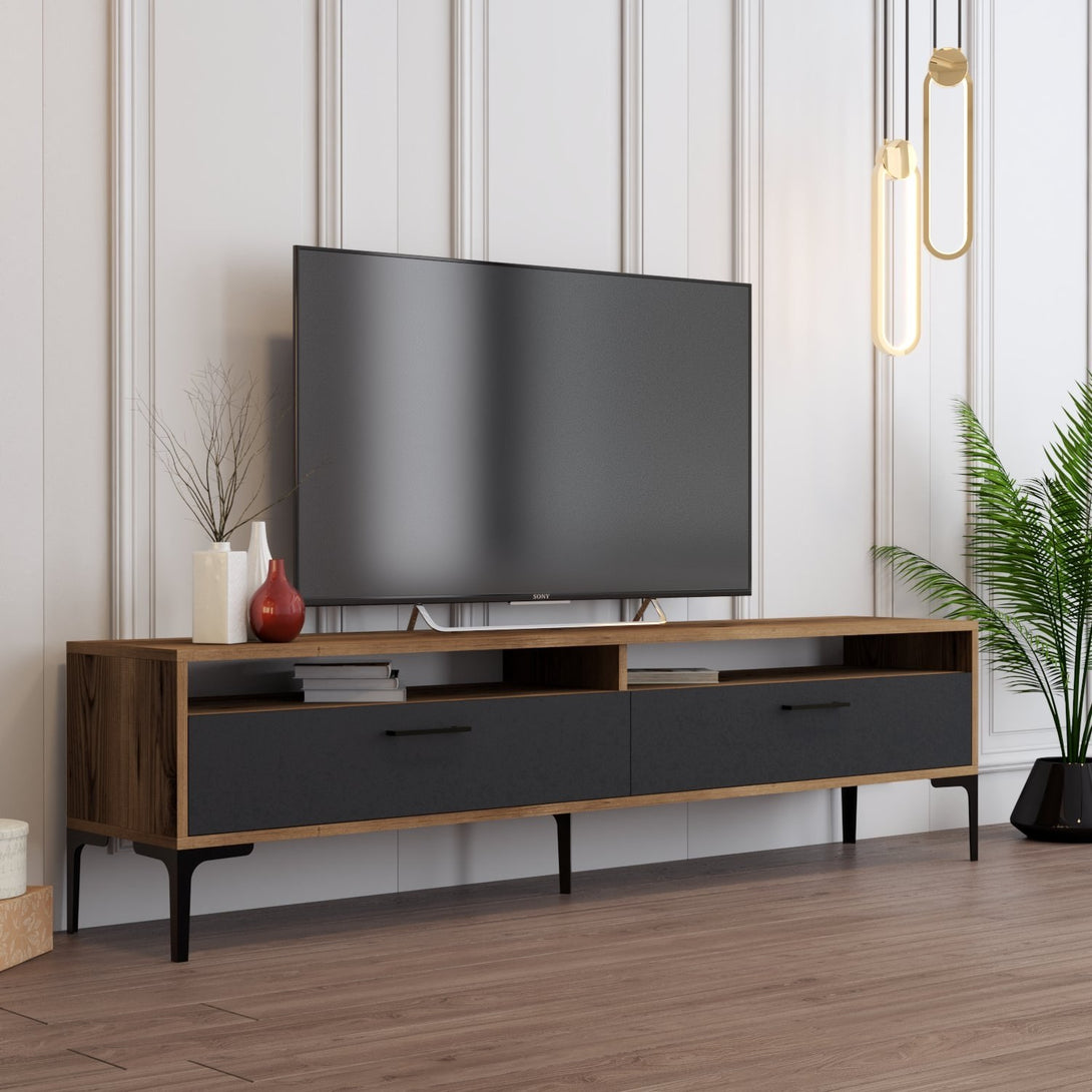TV ormarić Istanbul 2 - Walnut Anthracite-Vasdom.hr