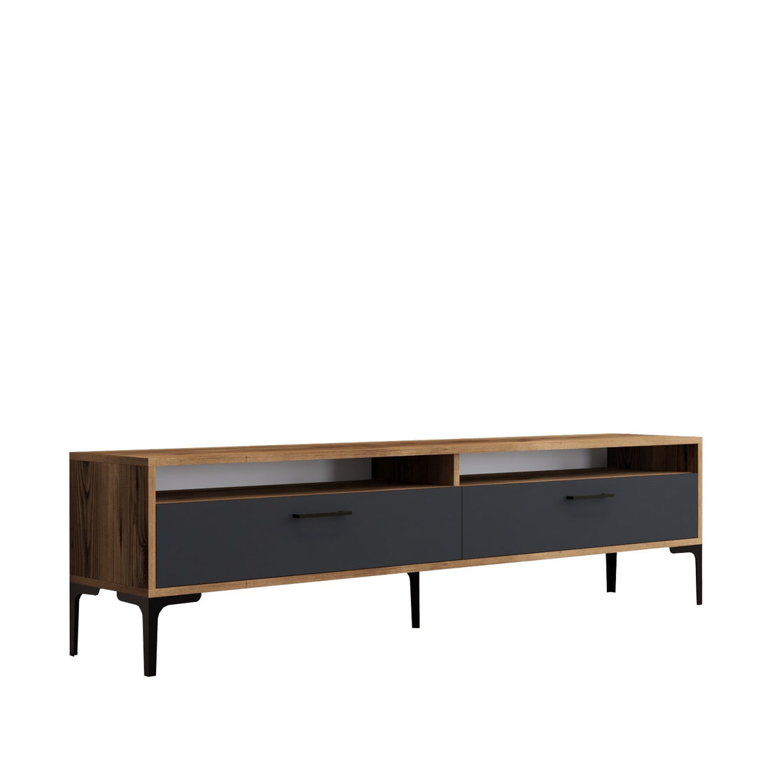 TV ormarić Istanbul 2 - Walnut Anthracite-Vasdom.hr