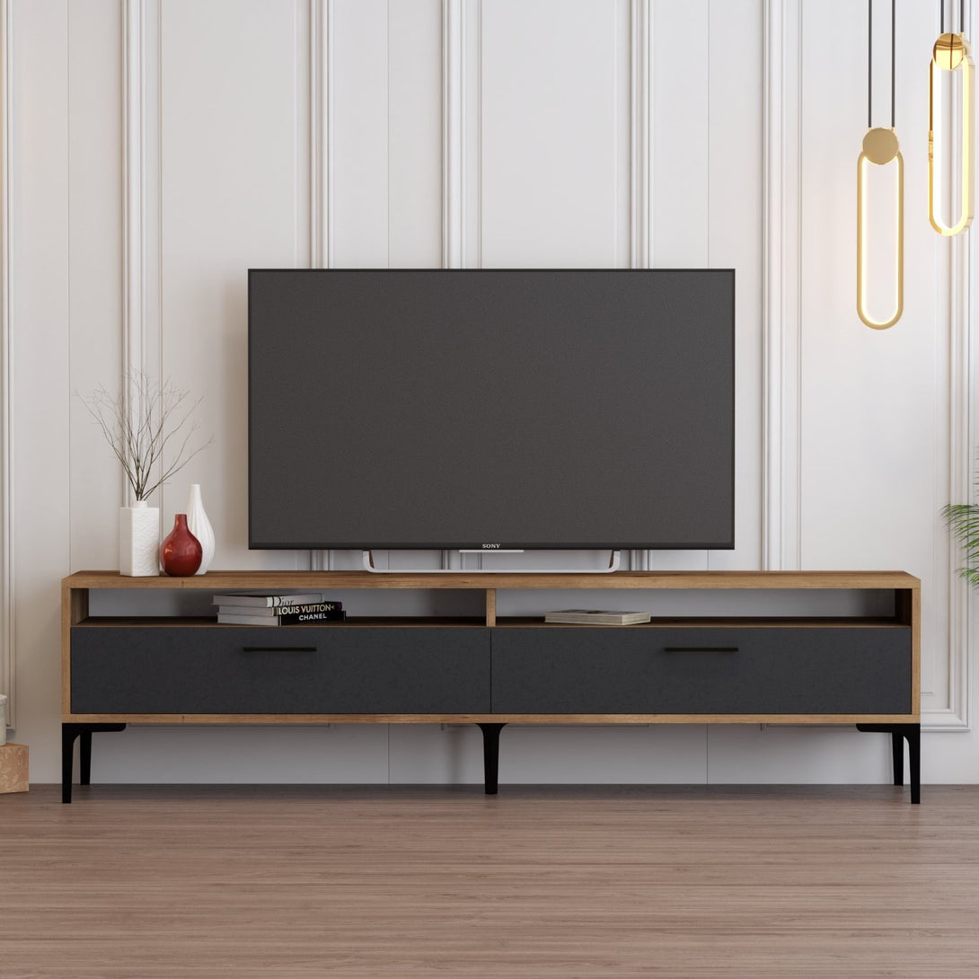 TV ormarić Istanbul 2 - Walnut Anthracite-Vasdom.hr