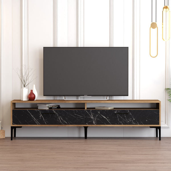 TV ormarić Istanbul 2 - Walnut Black Marble-Vasdom.hr