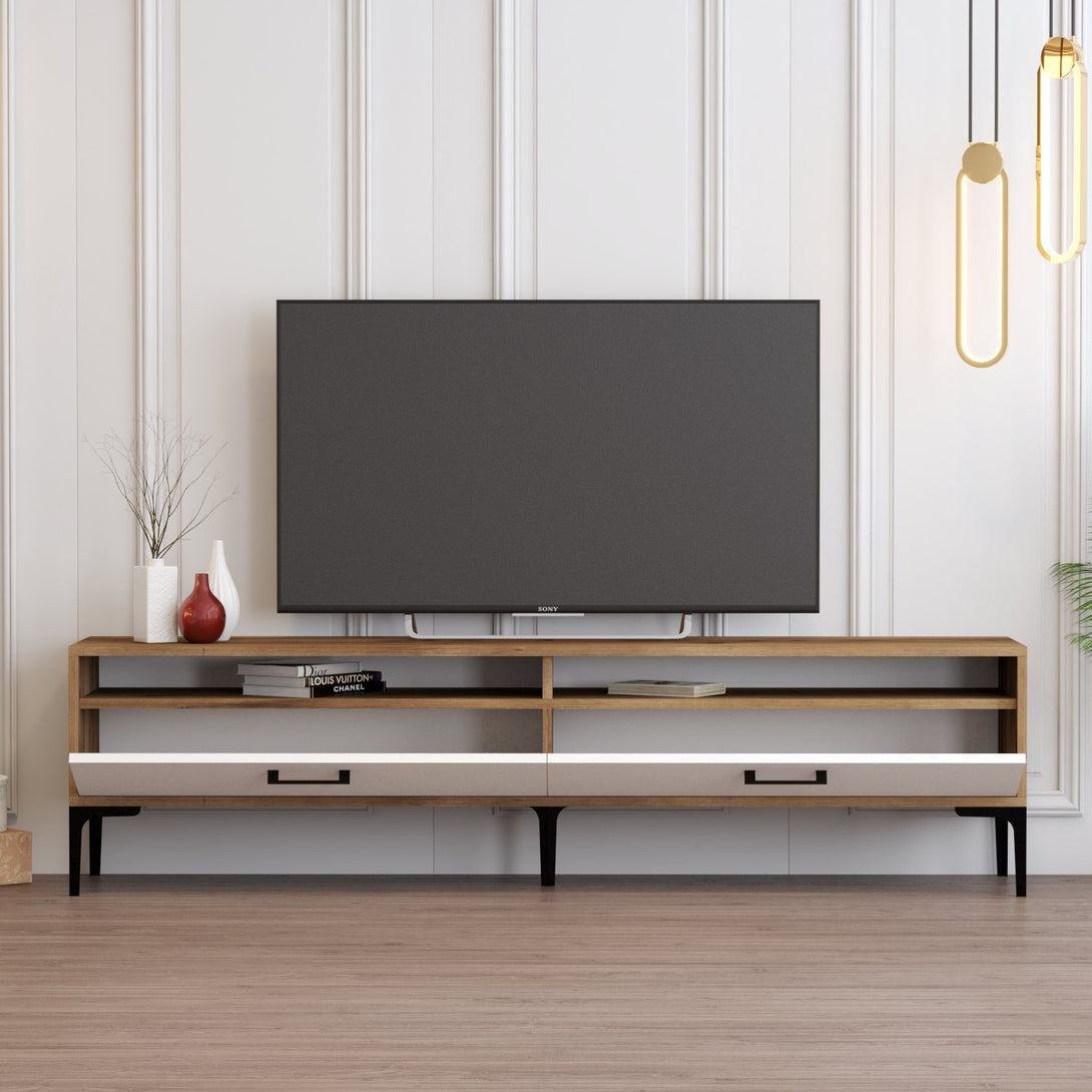 TV ormarić Istanbul 2 - Walnut White-Vasdom.hr
