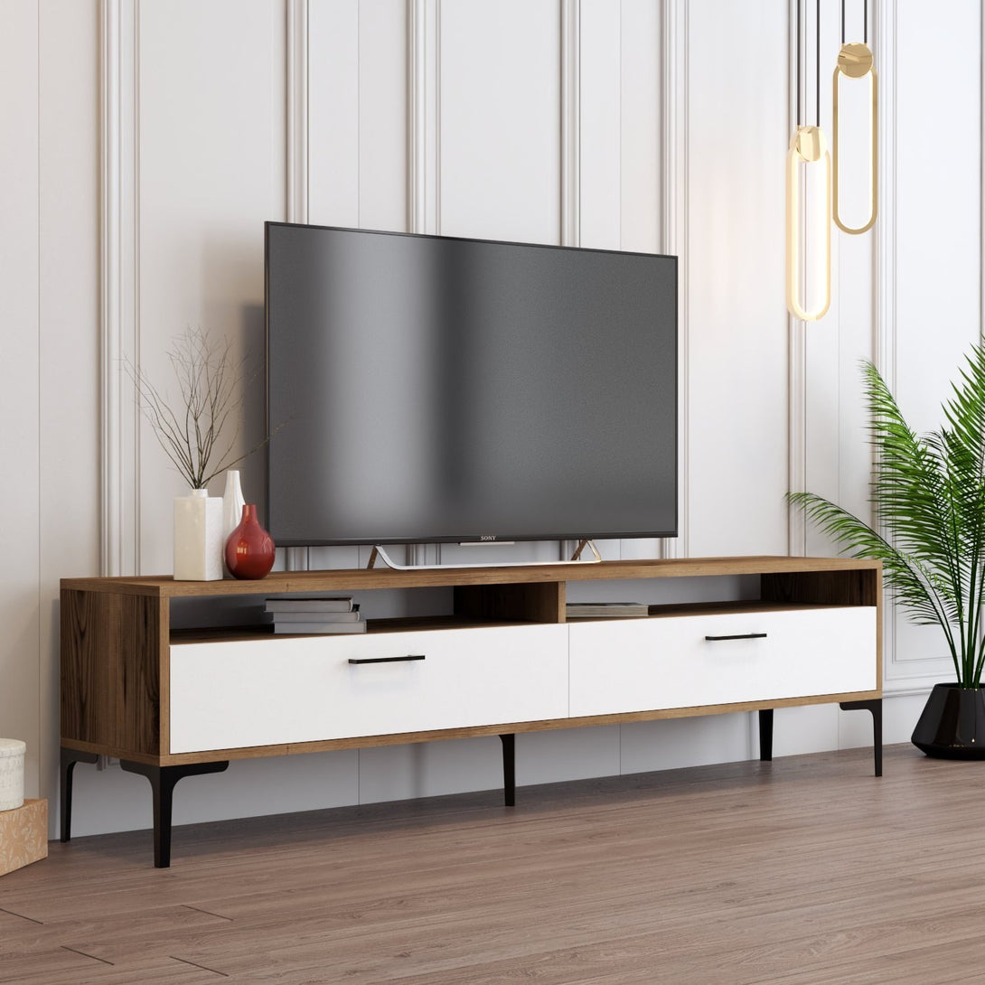 TV ormarić Istanbul 2 - Walnut White-Vasdom.hr
