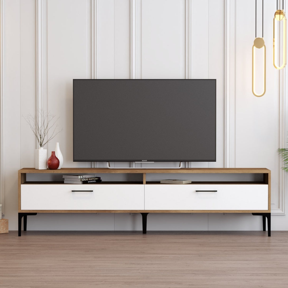 TV ormarić Istanbul 2 - Walnut White-Vasdom.hr