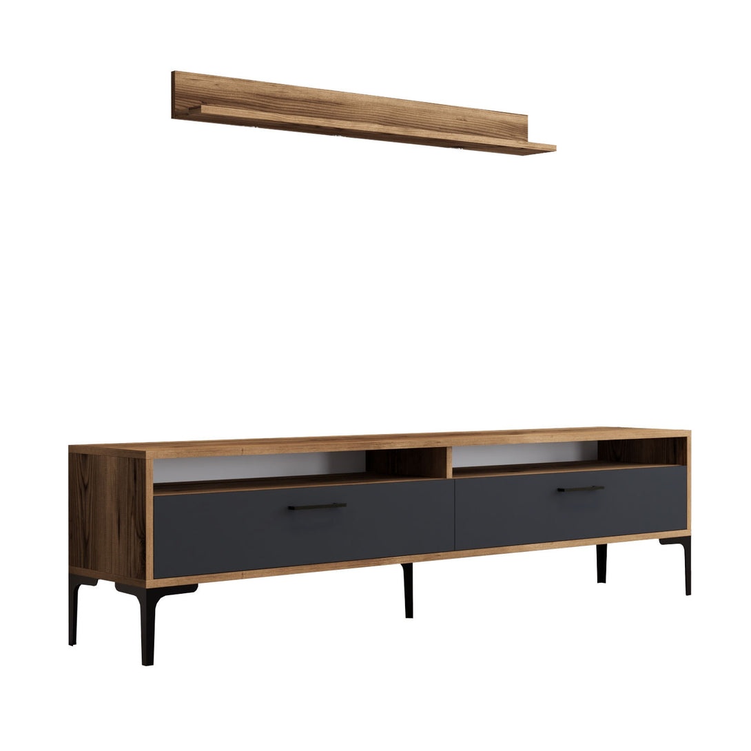 TV ormarić Istanbul - Walnut, Anthracite-Vasdom.hr