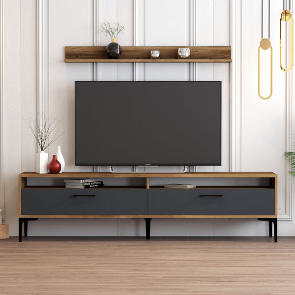 TV ormarić Istanbul - Walnut, Anthracite-Vasdom.hr