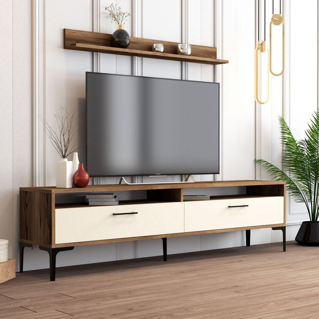TV ormarić Istanbul - Walnut, Cream-Vasdom.hr
