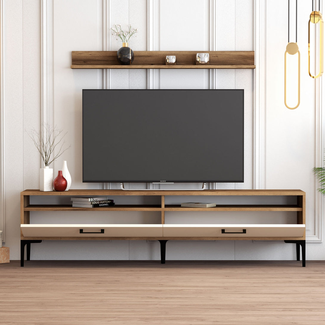 TV ormarić Istanbul - Walnut, Cream-Vasdom.hr