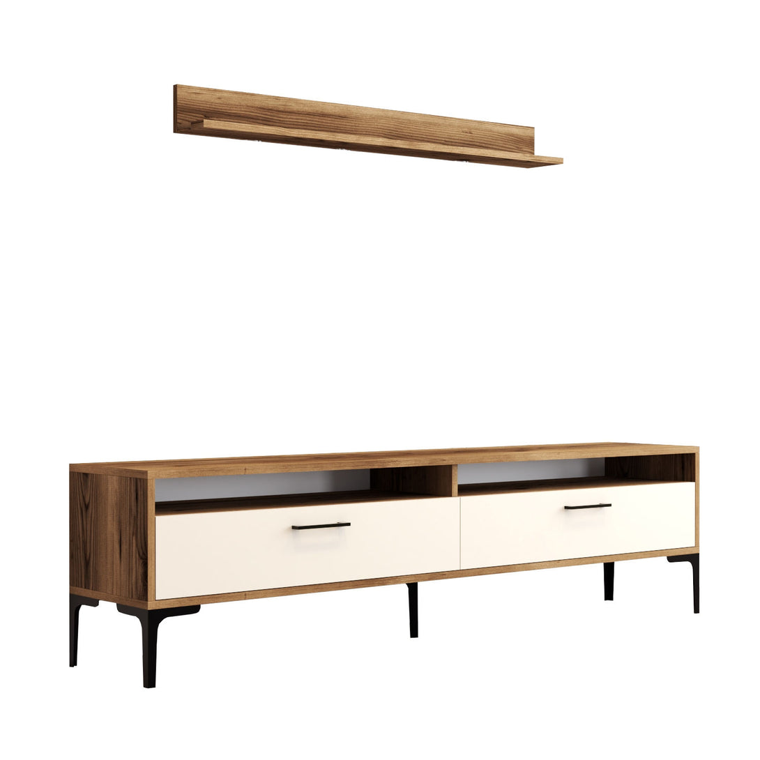 TV ormarić Istanbul - Walnut, Cream-Vasdom.hr