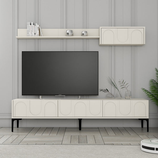 TV ormarić Lyon 2 - Cream, Black-Vasdom.hr
