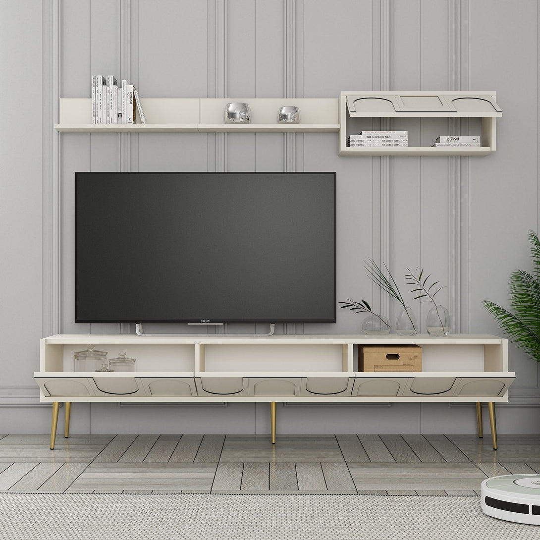 TV ormarić Lyon 2 - Cream, Gold-Vasdom.hr