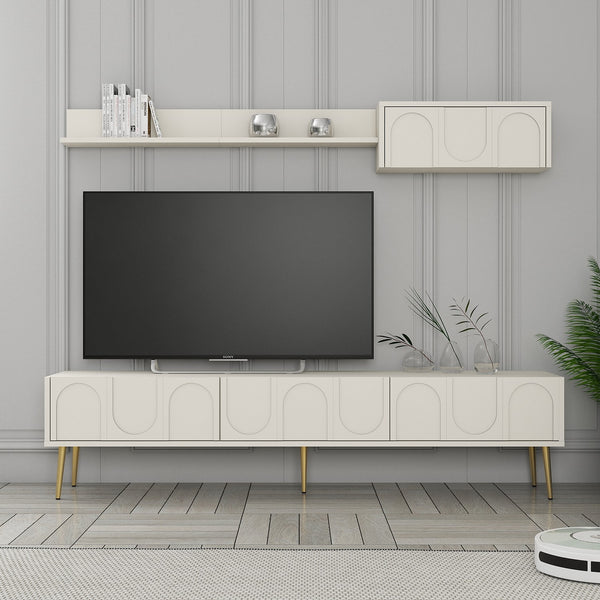 TV ormarić Lyon 2 - Cream, Gold-Vasdom.hr