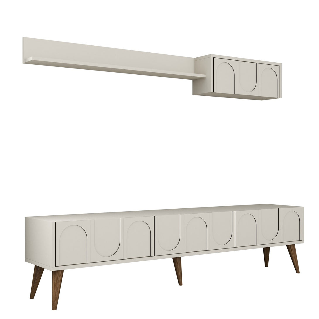 TV ormarić Lyon 2 - Cream, Walnut-Vasdom.hr