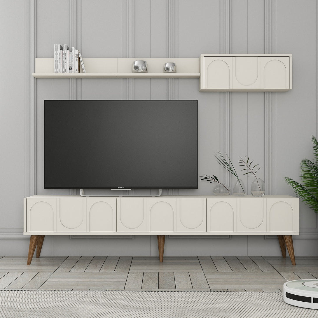 TV ormarić Lyon 2 - Cream, Walnut-Vasdom.hr