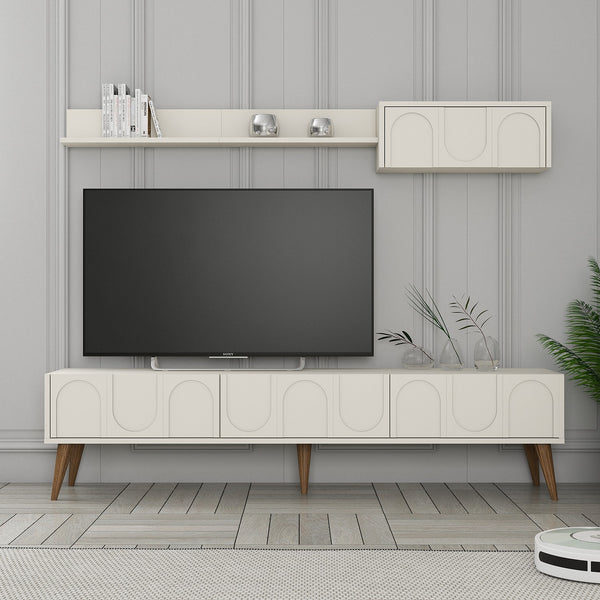 TV ormarić Lyon 2 - Cream, Walnut-Vasdom.hr