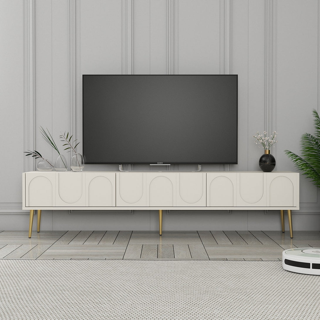 TV ormarić Lyon 43 - Cream, Gold-Vasdom.hr