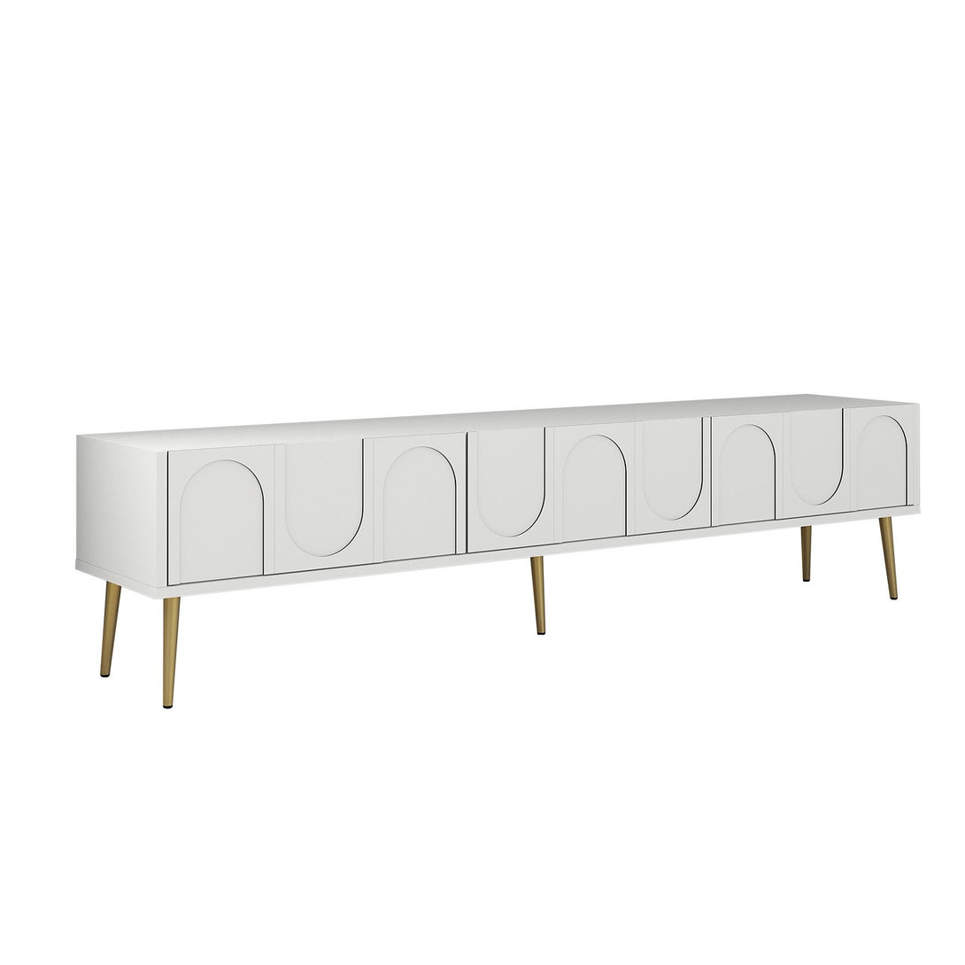 TV ormarić Lyon 43 - White, Gold-Vasdom.hr