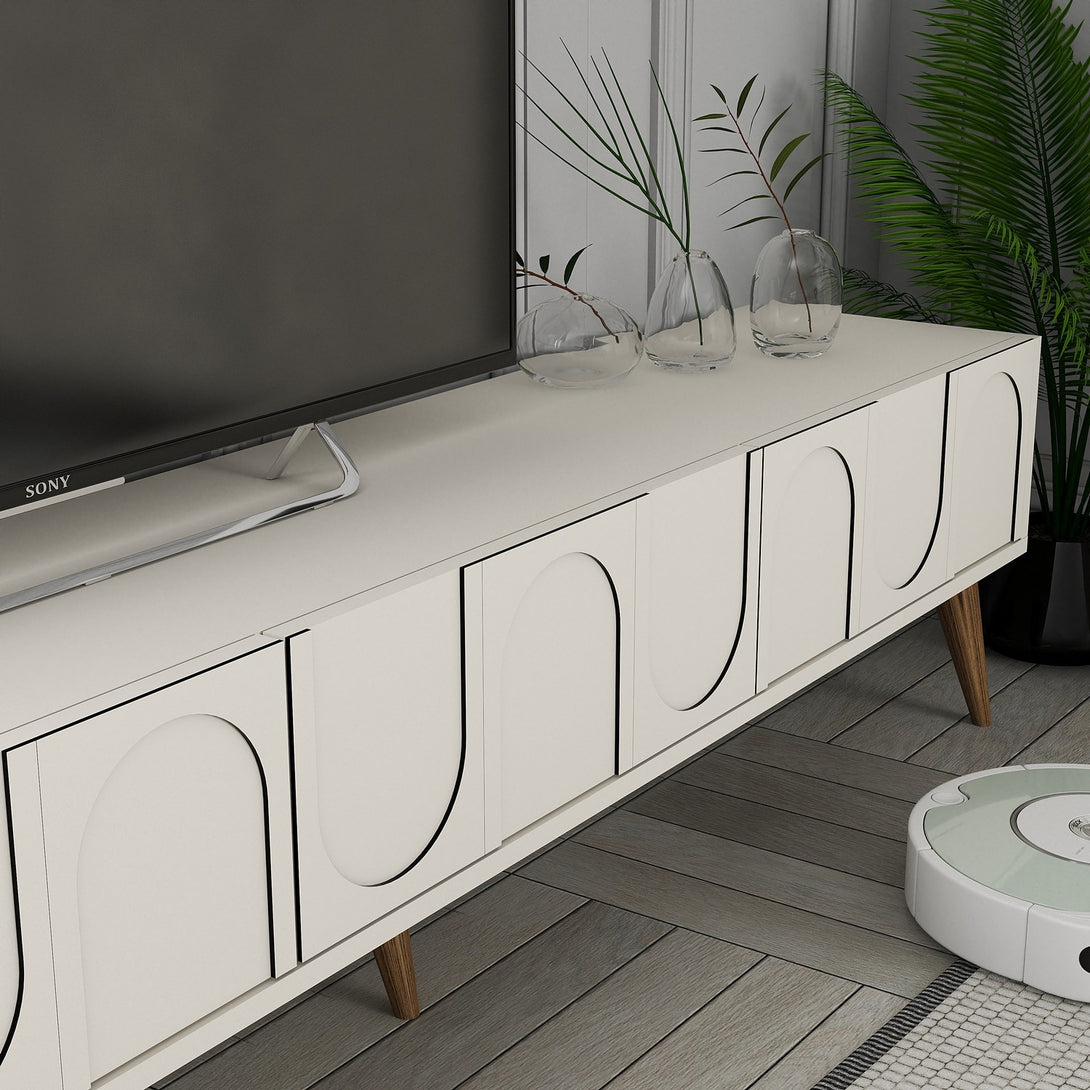TV ormarić Lyon 44 - Cream, Walnut-Vasdom.hr