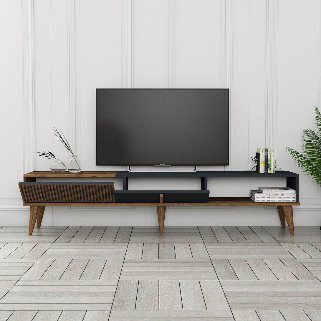 TV ormarić Milan Alt - Walnut, Anthracite-Vasdom.hr
