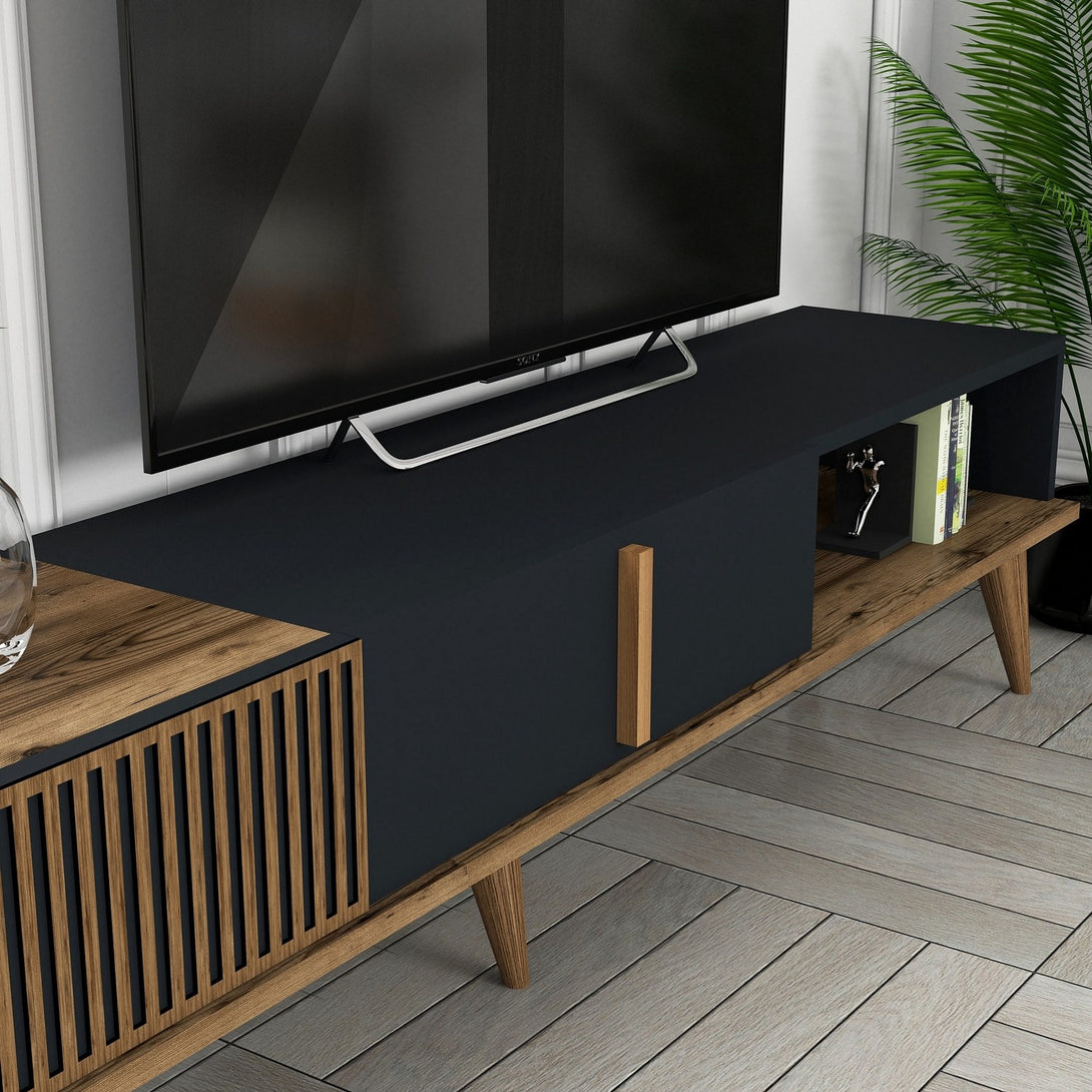 TV ormarić Milan TV - Walnut, Anthracite-Vasdom.hr