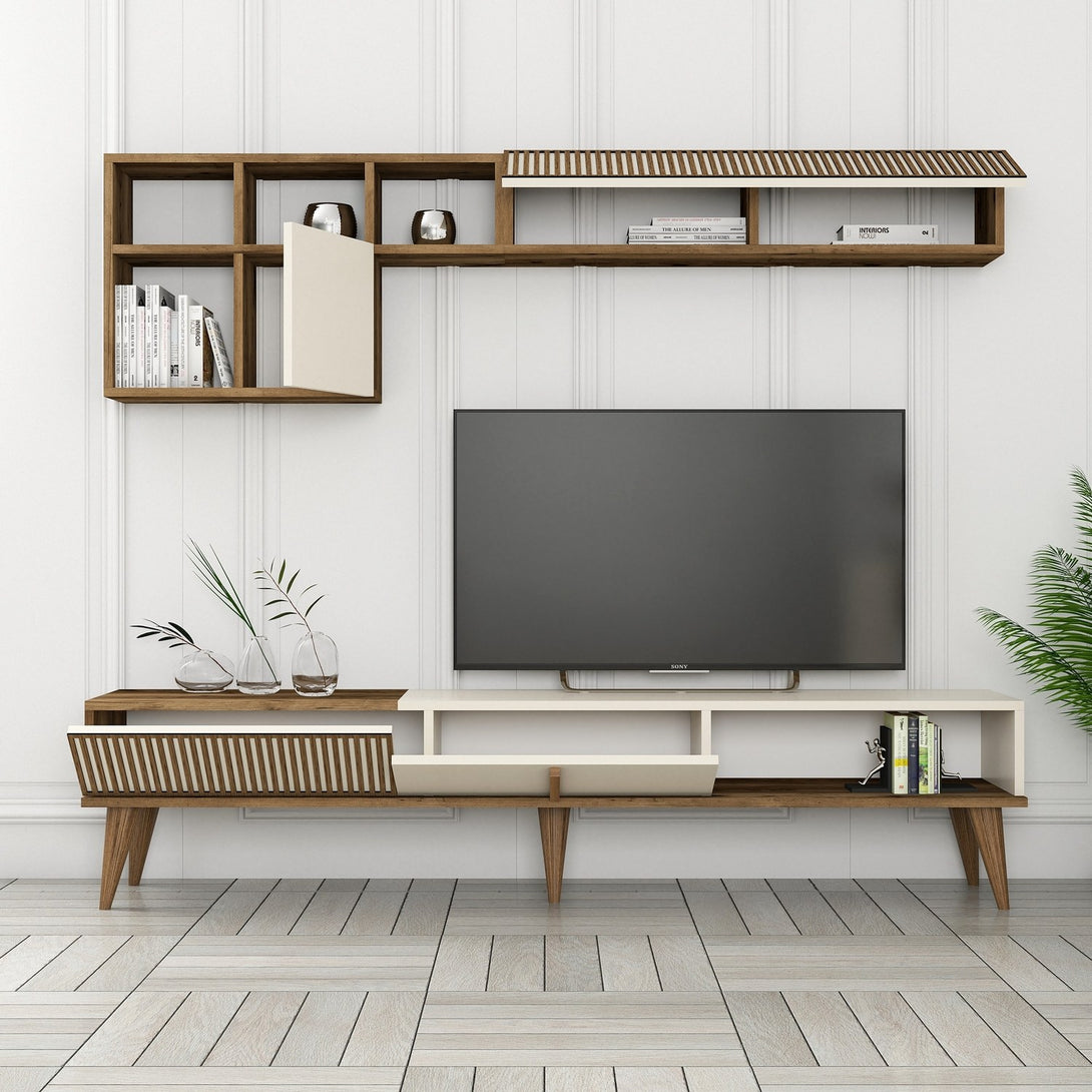 TV ormarić Milan TV - Walnut, Cream-Vasdom.hr