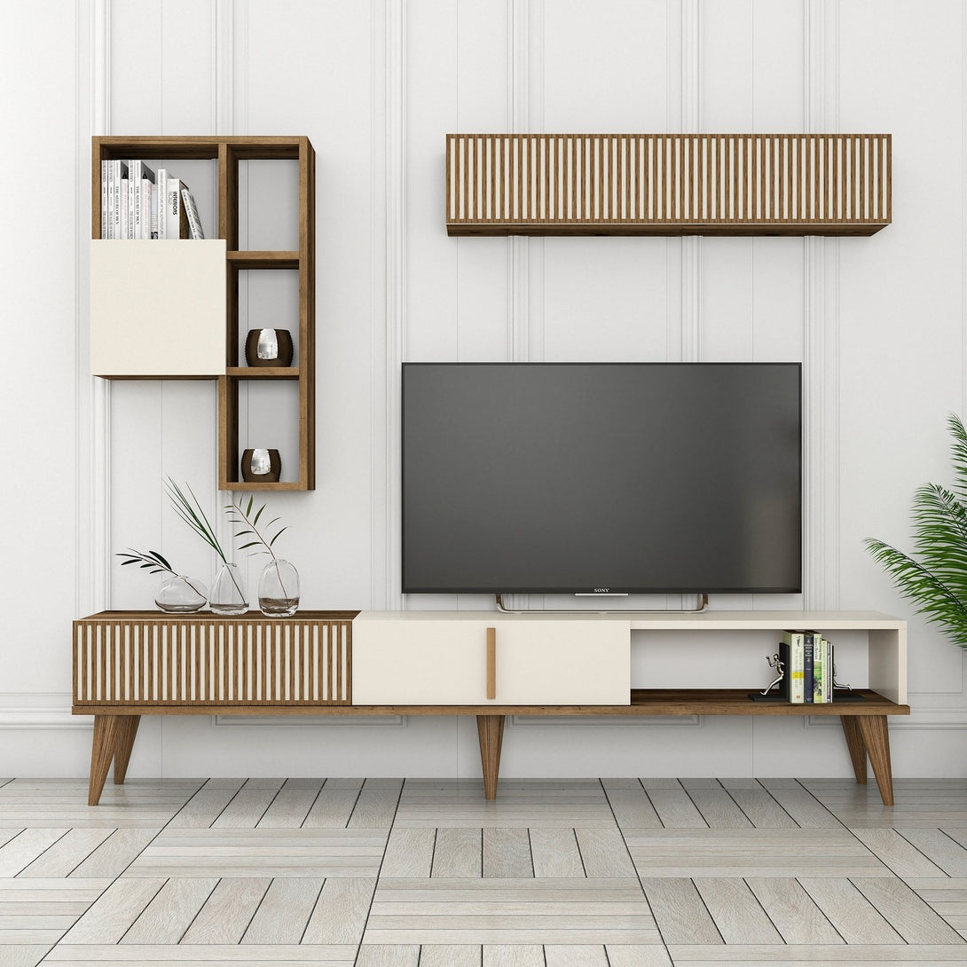 TV ormarić Milan TV - Walnut, Cream-Vasdom.hr