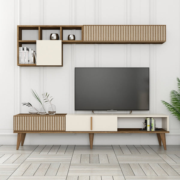 TV ormarić Milan TV - Walnut, Cream-Vasdom.hr
