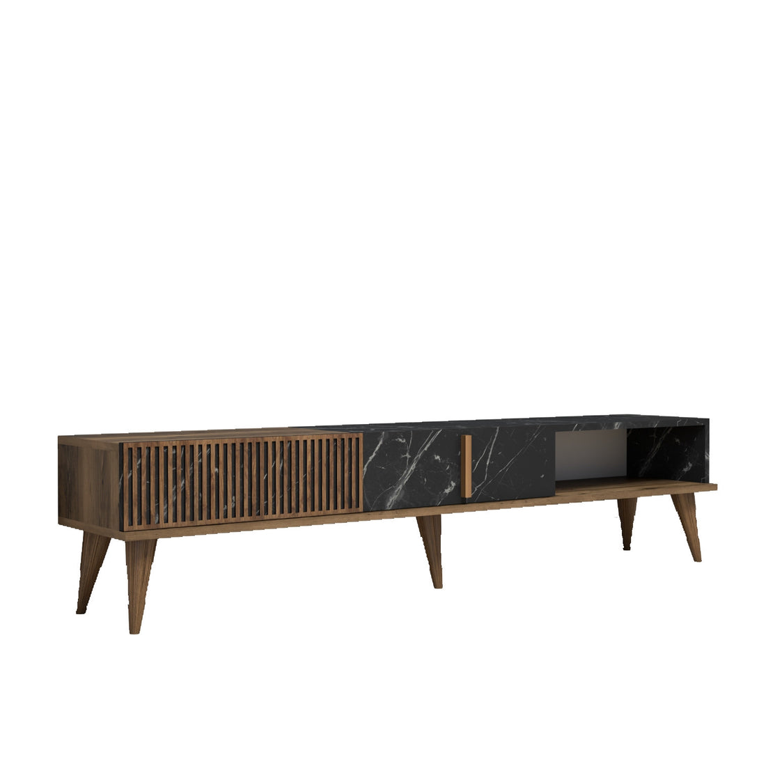 TV ormarić Milan - Walnut, Black-Vasdom.hr