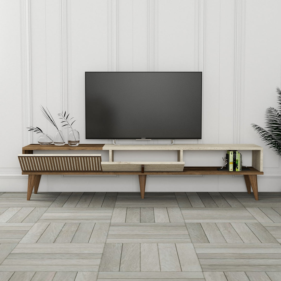 TV ormarić Milan - Walnut, Travertine-Vasdom.hr
