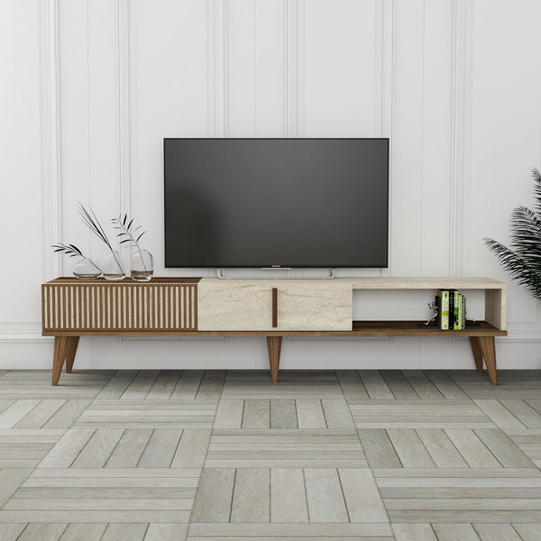TV ormarić Milan - Walnut, Travertine-Vasdom.hr