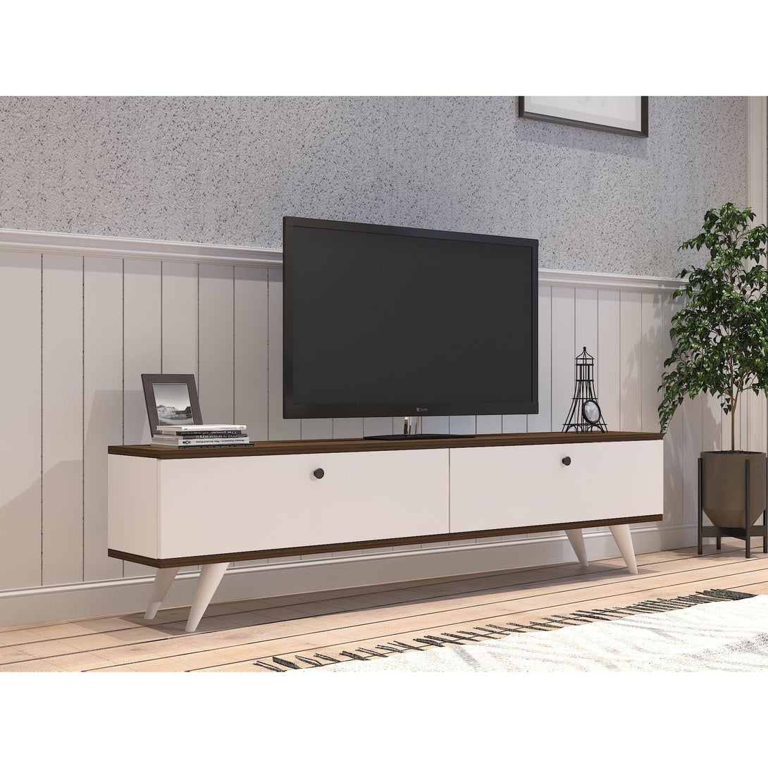 TV ormarić Paris - White, Walnut-Vasdom.hr