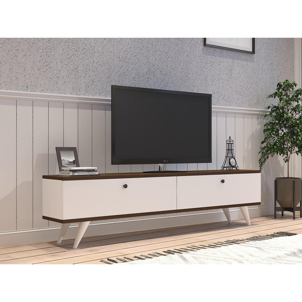 TV ormarić Paris - White, Walnut-Vasdom.hr
