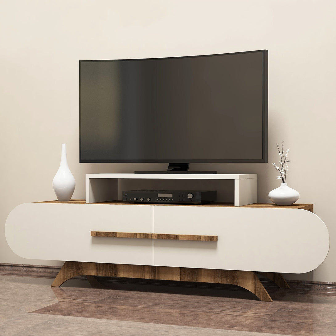 TV ormarić Rose - Walnut, Cream-Vasdom.hr