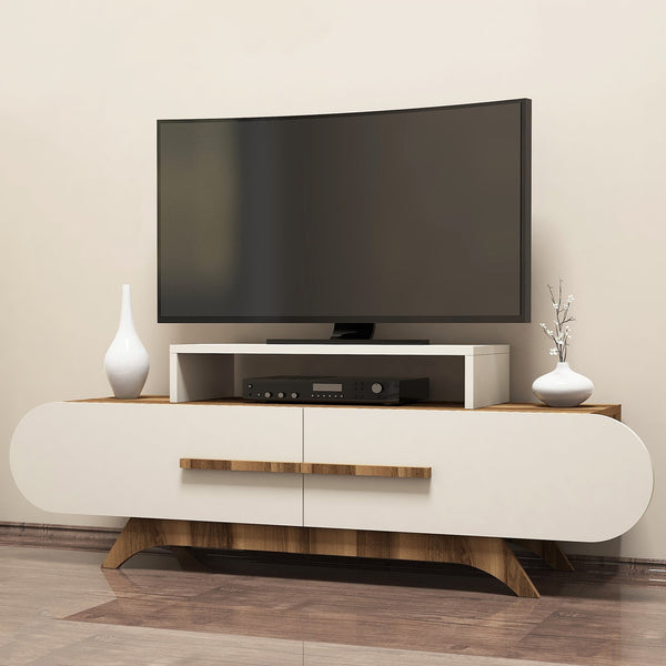 TV ormarić Rose - Walnut, Cream-Vasdom.hr