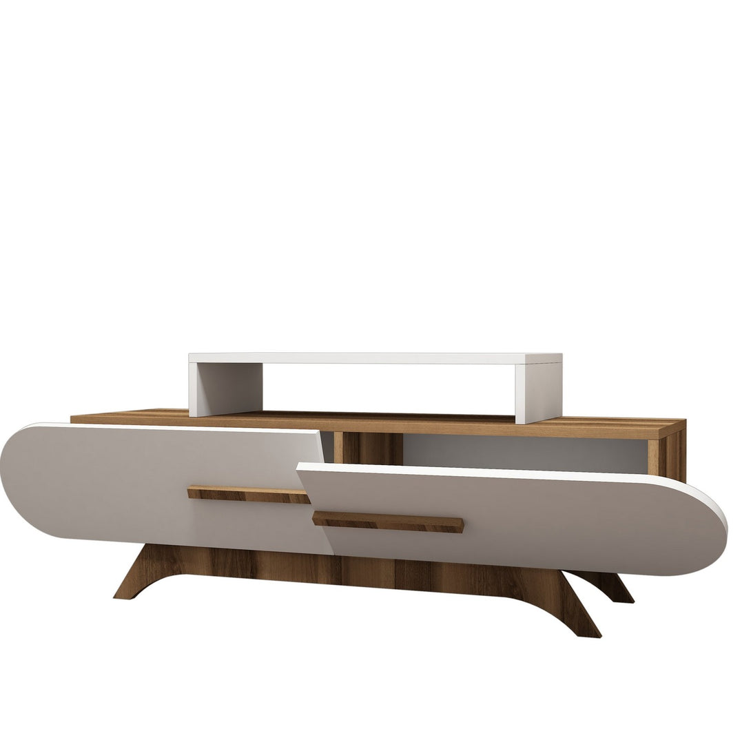 TV ormarić Rose - Walnut, White-Vasdom.hr