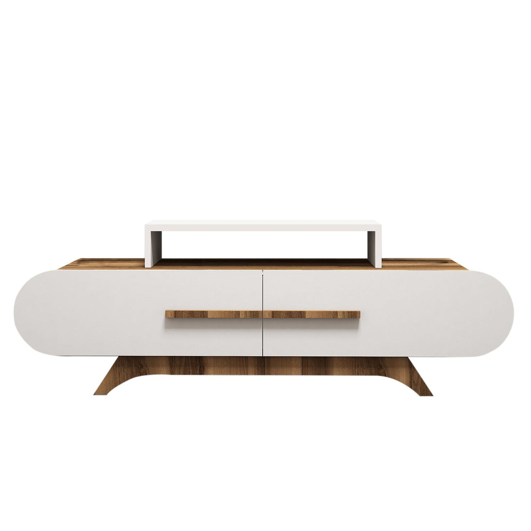 TV ormarić Rose - Walnut, White-Vasdom.hr