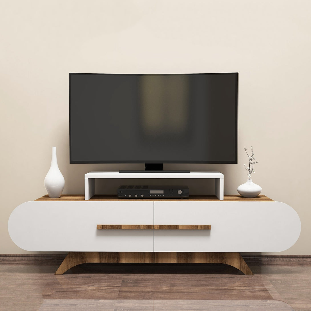 TV ormarić Rose - Walnut, White-Vasdom.hr