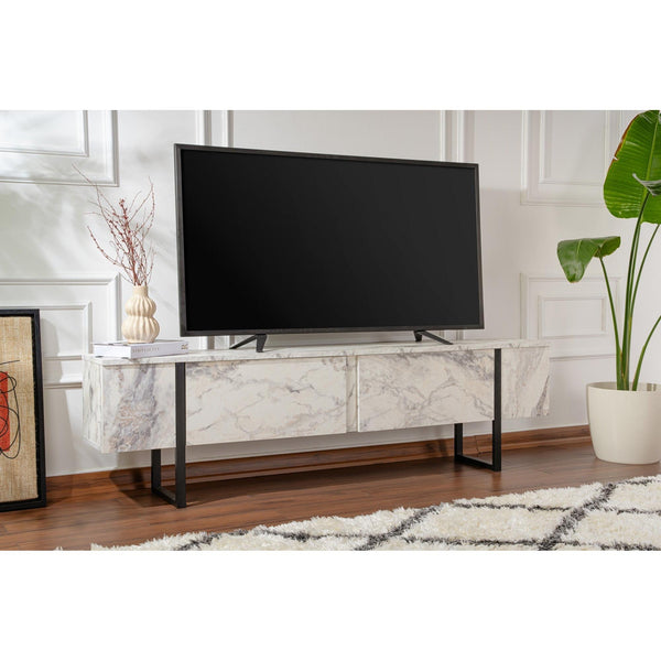 TV ormarić Serenity - Fressia Marble, Black-Vasdom.hr