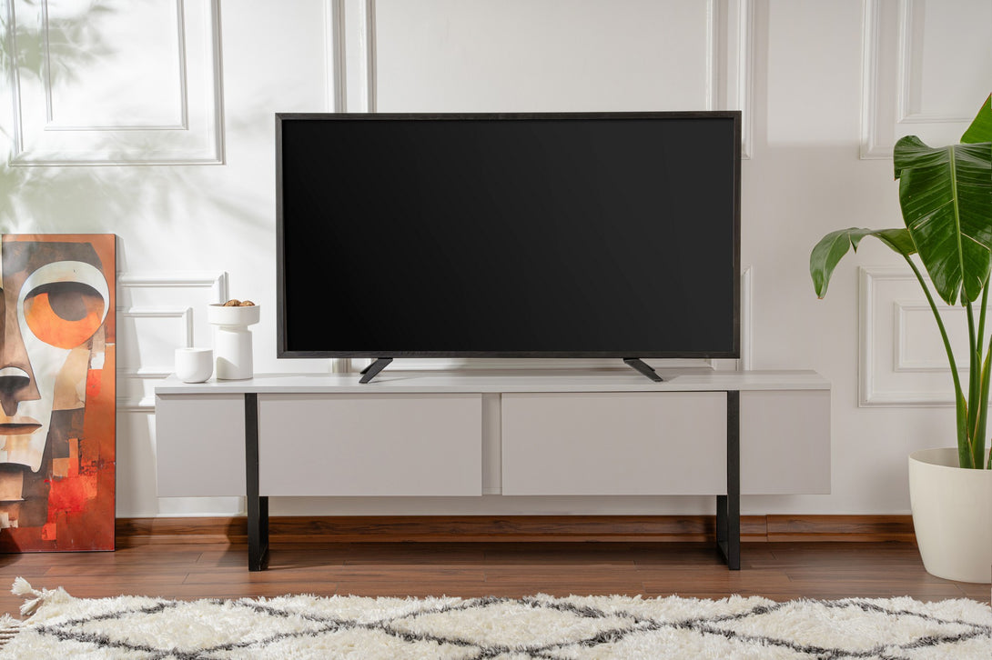 TV ormarić Serenity - Grey, Black-Vasdom.hr