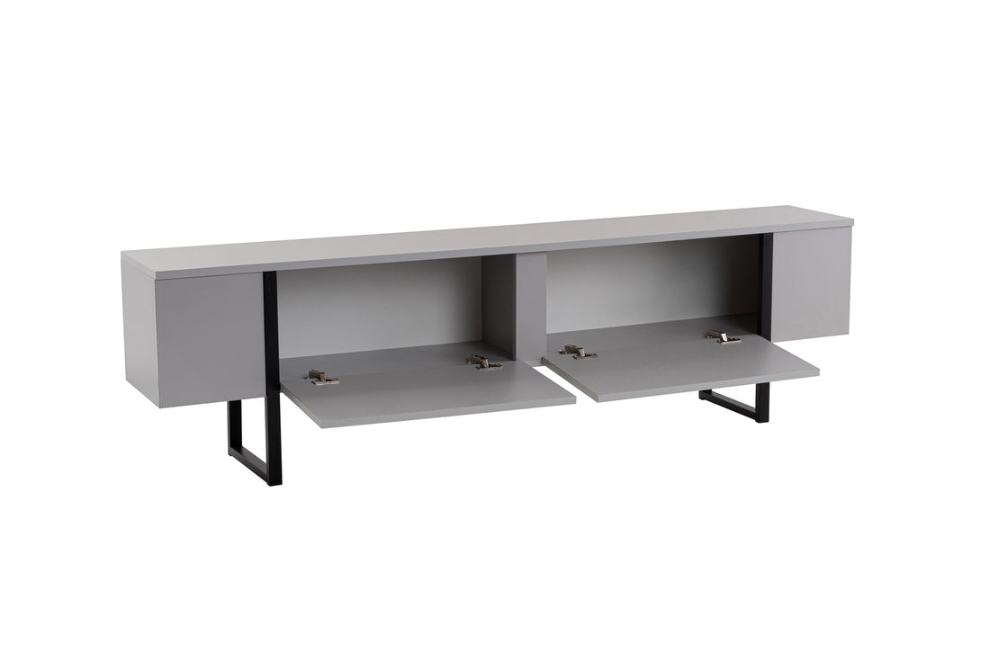 TV ormarić Serenity - Grey, Black-Vasdom.hr