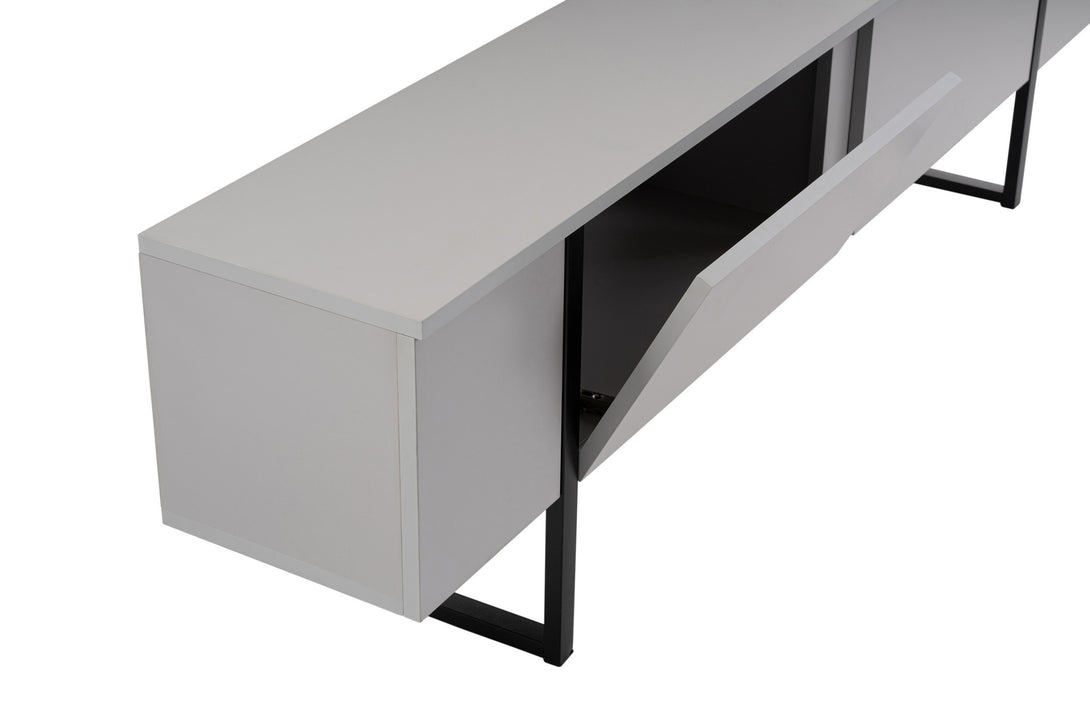 TV ormarić Serenity - Grey, Black-Vasdom.hr